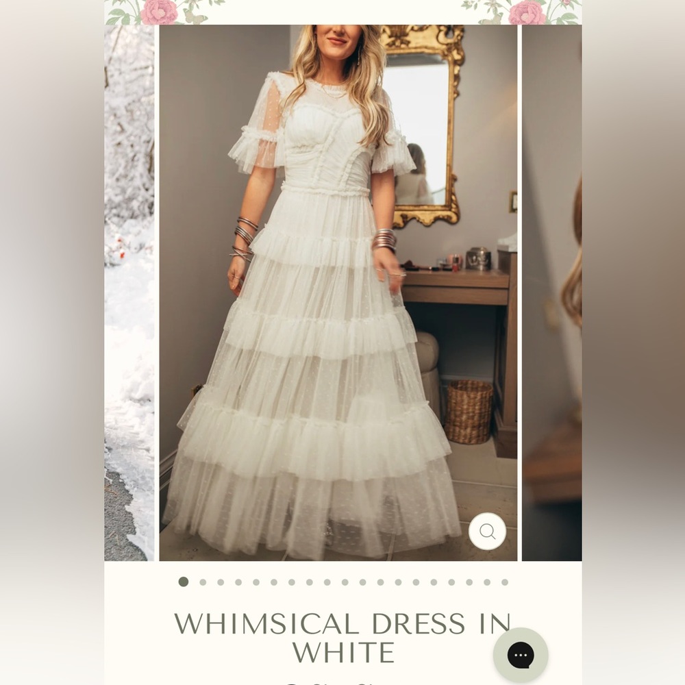 NWT - Ivy City Whimsical Dress in White